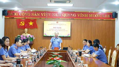 VKSND thành phố Đà Nẵng tổ chức Hội nghị giao ban trực tuyến hai cấp về công tác chuyển đổi số 9 tháng đầu năm 2026