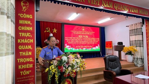 VKSND KHU VỰC 1 TỔ CHỨC HỘI NGHỊ QUÁN TRIỆT, GÓP Ý XÂY DỰNG NHIỆM VỤ KPI DÙNG CHUNG