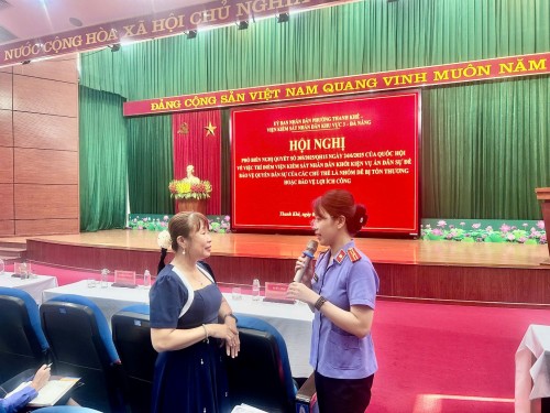 VKSND khu vực 3 – Đà Nẵng: Hiệu quả ngay tức thì tại Hội nghị phổ biến Nghị quyết 205 số Quốc hội với trên 400 đại biểu là Bí thư chi bộ, Tổ trưởng dân phố, trưởng Ban công tác mặt trận và Hoà giải viên của sở của 80 tổ dân phố phường Thanh Khê