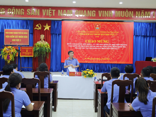 Đoàn kiểm tra Viện KSND thành phố Đà Nẵng làm việc tại Viện KSND khu vực 2