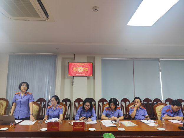 Chi bộ Văn phòng VKSND thành phố Đà Nẵng tổ chức họp kiểm điểm, đánh giá, xếp loại chất lượng năm 2025