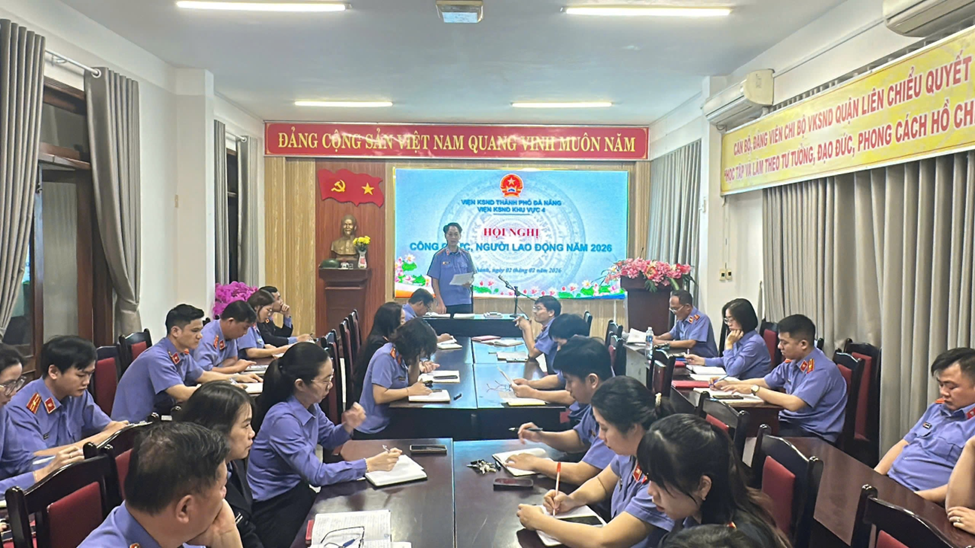 Viện kiểm sát nhân dân khu vực 4 - Đà Nẵng tổ chức Hội nghị công chức, người lao động năm 2026