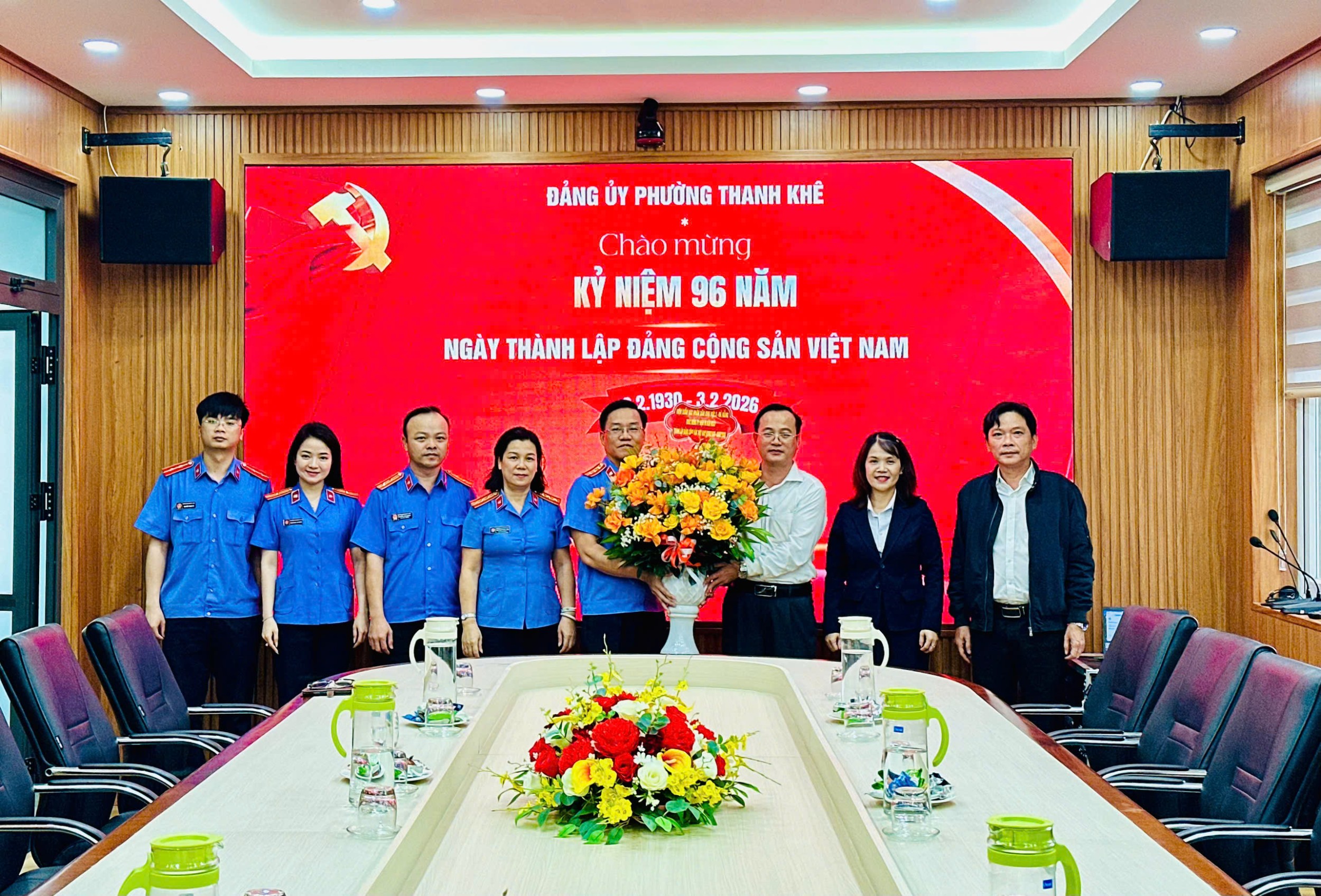 VKSND KV3 đến thăm và chúc mừng Đảng uỷ các phường nhân Kỷ niệm 96 năm Ngày thành lập Đảng Cộng sản Việt Nam (03/2/1930-03/2/2026)