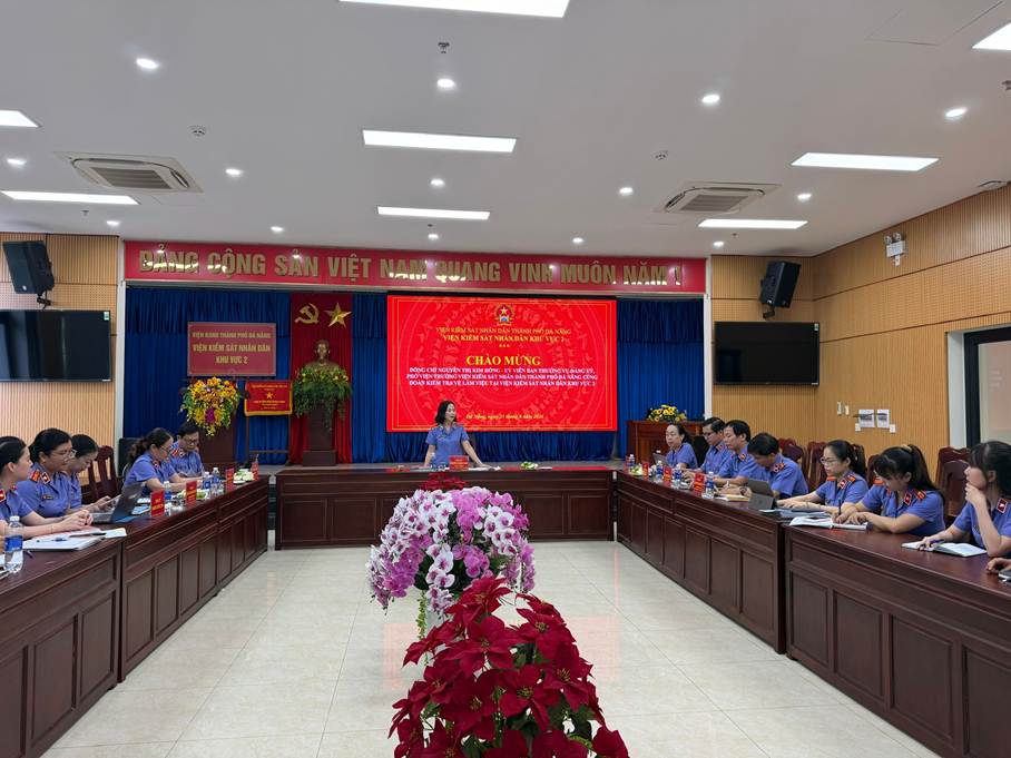 Đoàn công tác Viện kiểm sát nhân dân thành phố Đà Nẵng tiến hành kiểm tra, hướng dẫn nghiệp vụ tại Viện kiểm sát nhân dân khu vực 2 – Đà Nẵng