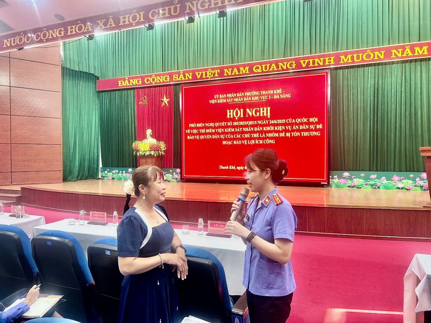 VKSND khu vực 3 – Đà Nẵng: Hiệu quả ngay tức thì tại Hội nghị phổ biến Nghị quyết 205 số Quốc hội với trên 400 đại biểu là Bí thư chi bộ, Tổ trưởng dân phố, trưởng Ban công tác mặt trận và Hoà giải viên của sở của 80 tổ dân phố phường Thanh Khê